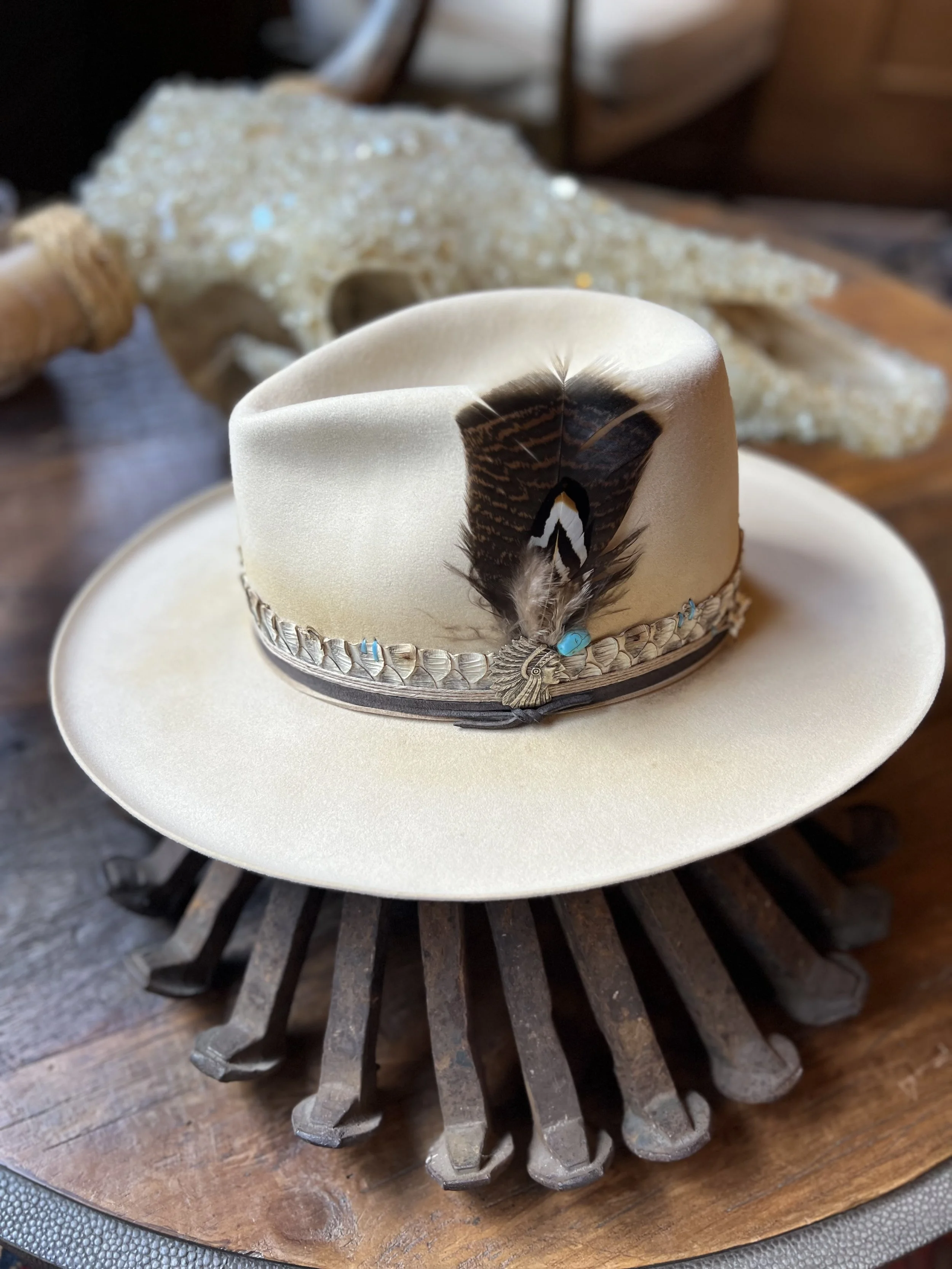 Custom felt cowboy hats sales